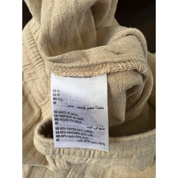 🌸 Style&Co. Womens Petite PS Shorts Bottoms Beige Mid Rise Elastic Waist - Picture 6 of 6